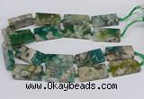 CAA1169 15.5 inches 22*40mm rectangle sakura agate gemstone beads