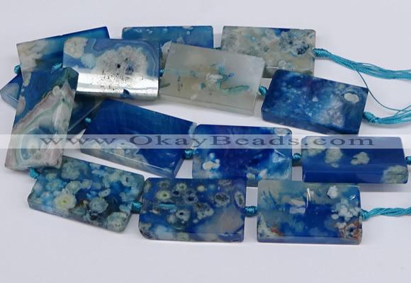 CAA1202 15.5 inches 30*50mm rectangle sakura agate beads