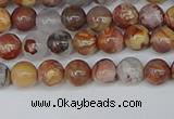 CAA1220 15.5 inches 4mm round gold mountain agate beads