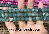 CAA1409 15.5 inches 8mm round matte druzy agate beads