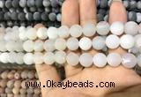 CAA1415 15.5 inches 10mm round matte druzy agate beads