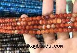 CAA1566 15.5 inches 4mm round banded agate beads wholesale