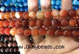 CAA1570 15.5 inches 12mm round banded agate beads wholesale