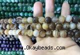 CAA1615 15.5 inches 6mm round banded agate beads wholesale