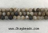 CAA1814 15.5 inches 12mm round banded agate gemstone beads