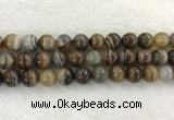 CAA1826 15.5 inches 16mm round banded agate gemstone beads