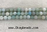 CAA1844 15.5 inches 12mm round banded agate gemstone beads