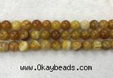 CAA1855 15.5 inches 14mm round banded agate gemstone beads