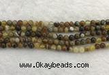 CAA1860 15.5 inches 4mm round banded agate gemstone beads