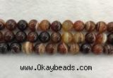 CAA1865 15.5 inches 14mm round banded agate gemstone beads