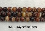 CAA1866 15.5 inches 16mm round banded agate gemstone beads