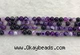 CAA1871 15.5 inches 6mm round banded agate gemstone beads