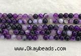 CAA1872 15.5 inches 8mm round banded agate gemstone beads