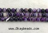 CAA1874 15.5 inches 12mm round banded agate gemstone beads