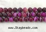 CAA1886 15.5 inches 16mm round banded agate gemstone beads