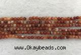 CAA1900 15.5 inches 4mm round banded agate gemstone beads