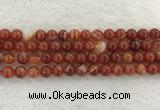 CAA1903 15.5 inches 10mm round banded agate gemstone beads