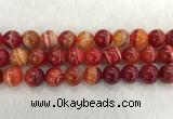 CAA1916 15.5 inches 16mm round banded agate gemstone beads