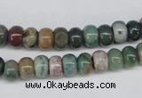 CAA192 15.5 inches 5*8mm rondelle indian agate beads wholesale