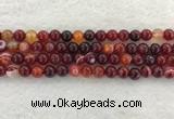 CAA1922 15.5 inches 8mm round banded agate gemstone beads