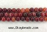 CAA1926 15.5 inches 16mm round banded agate gemstone beads