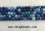 CAA1931 15.5 inches 6mm round banded agate gemstone beads