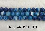 CAA1936 15.5 inches 16mm round banded agate gemstone beads