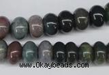 CAA194 15.5 inches 8*12mm rondelle indian agate beads wholesale