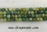 CAA1973 15.5 inches 10mm round banded agate gemstone beads