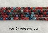 CAA2041 15.5 inches 6mm round banded agate gemstone beads