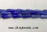 CAA2077 15.5 inches 10*30mm teardrop agate beads wholesale