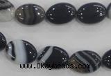 CAA210 15.5 inches 10*14mm oval madagascar agate beads