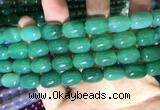 CAA2124 15.5 inches 10*14mm drum agate beads wholesale