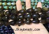 CAA2161 15.5 inches 15*20mm faceted teardrop agate beads