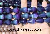 CAA2165 15.5 inches 15*20mm faceted teardrop agate beads