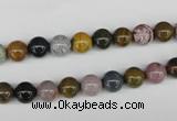 CAA228 15.5 inches 4mm round ocean agate gemstone beads wholesale