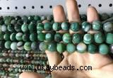 CAA2287 15.5 inches 8mm faceted round banded agate beads