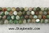 CAA2305 15.5 inches 14mm round banded agate gemstone beads