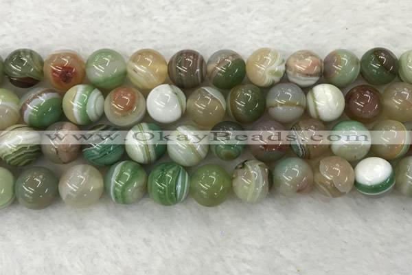 CAA2306 15.5 inches 16mm round banded agate gemstone beads