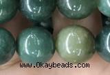 CAA2361 15.5 inches 14mm round moss agate beads wholesale