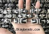 CAA2718 15.5 inches 14*38mm - 16*43mm rice tibetan agate dzi beads