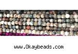 CAA2883 15 inches 6mm faceted round fire crackle agate beads wholesale