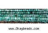 CAA2888 15 inches 6mm faceted round fire crackle agate beads wholesale