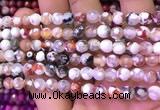 CAA2900 15 inches 6mm faceted round fire crackle agate beads wholesale