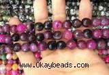 CAA3069 15 inches 10mm faceted round fire crackle agate beads wholesale