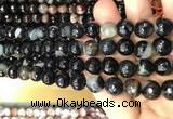 CAA3093 15 inches 10mm faceted round fire crackle agate beads wholesale