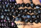 CAA3097 15 inches 10mm faceted round fire crackle agate beads wholesale