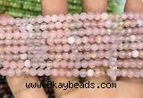 CAA3261 15 inches 4mm faceted round agate beads wholesale