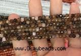 CAA3269 15 inches 4mm faceted round agate beads wholesale