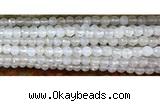 CAA3290 15 inches 6mm faceted round agate beads wholesale